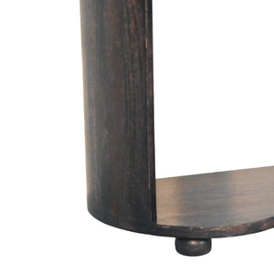 English Elm Artisan Furniture Monroe Mango Wood Nightstand Handcrafted Carbon Ash Bedroom Accent B182P433896