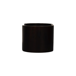 English Elm Artisan Solid Mango Wood Floating Nightstand with Curved Edge and Mocha Finish B182P443504