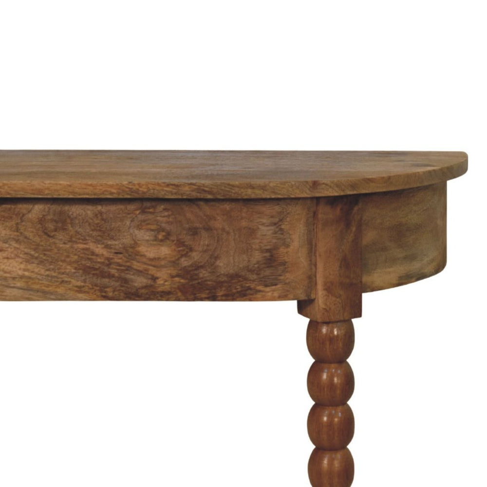 English Elm Solid Wood Spindle Radiator Console Table Handcrafted Entryway Accent Shelf B182P490919
