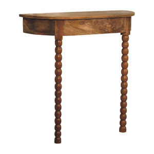 English Elm Solid Wood Spindle Radiator Console Table Handcrafted Entryway Accent Shelf B182P490919