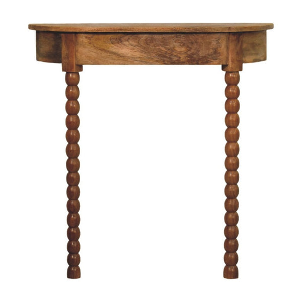 English Elm Solid Wood Spindle Radiator Console Table Handcrafted Entryway Accent Shelf B182P490919