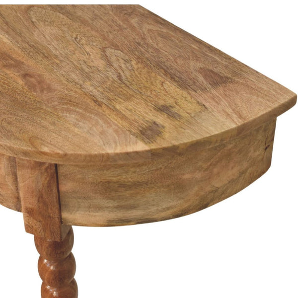 English Elm Solid Wood Spindle Radiator Console Table Handcrafted Entryway Accent Shelf B182P490919