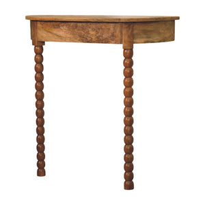 English Elm Solid Wood Spindle Radiator Console Table Handcrafted Entryway Accent Shelf B182P490919