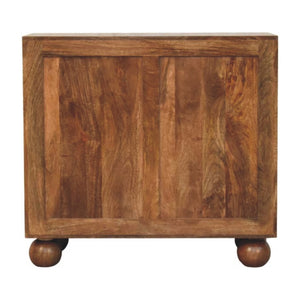 English Elm Solid Wood Handcrafted Rattan Sideboard with Arched Doors for Bohemian Living Rooms B182P490938