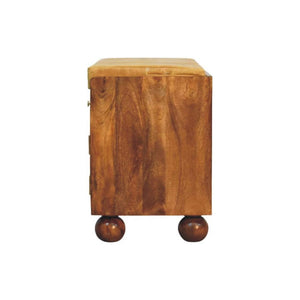 English Elm Solid Wood Handcrafted Entryway Bench with Built-in Shoe Storage for Mudrooms B182P490951