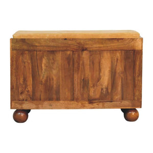 English Elm Solid Wood Handcrafted Entryway Bench with Built-in Shoe Storage for Mudrooms B182P490951