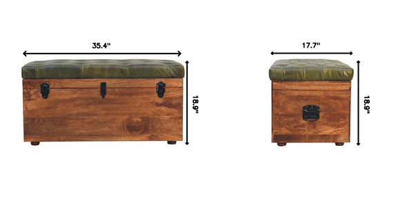 English Elm Solid Wood Handcrafted Storage Bench with Lift Top for Entryway or Bedroom Accent B182P490954