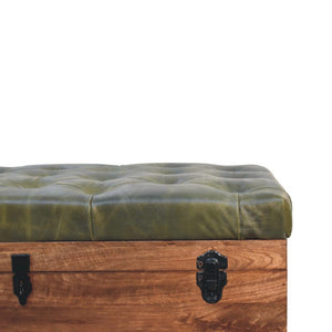 English Elm Solid Wood Handcrafted Storage Bench with Lift Top for Entryway or Bedroom Accent B182P490954