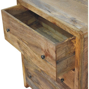 English Elm Solid Wood Three Drawer Chest Handcrafted Storage for Bedroom Hallway or Office B182P490958