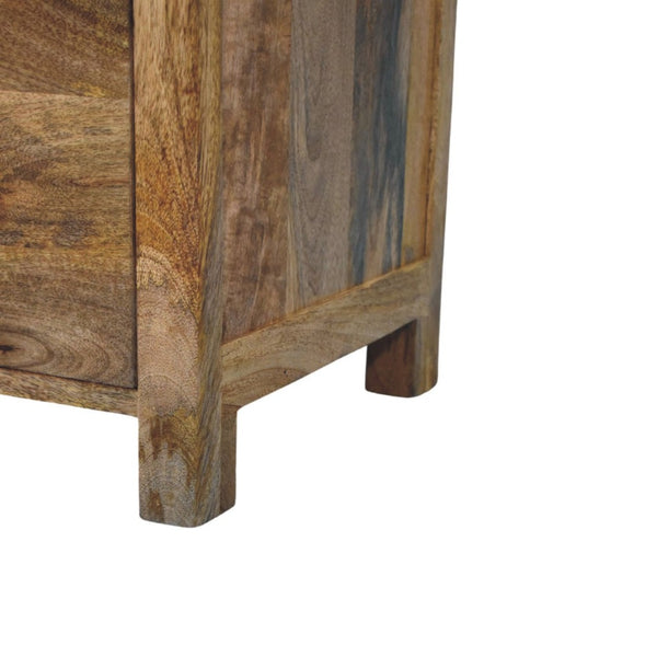 English Elm Solid Wood Three Drawer Chest Handcrafted Storage for Bedroom Hallway or Office B182P490958