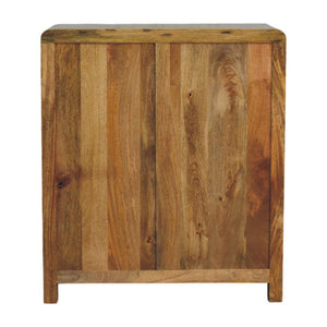 English Elm Solid Wood Three Drawer Chest Handcrafted Storage for Bedroom Hallway or Office B182P490958