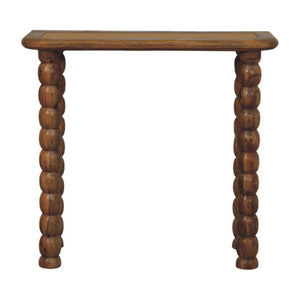 English Elm Spindle Rattan Inlay Mango Wood Console Table for Entryways and Narrow Spaces B182P510069