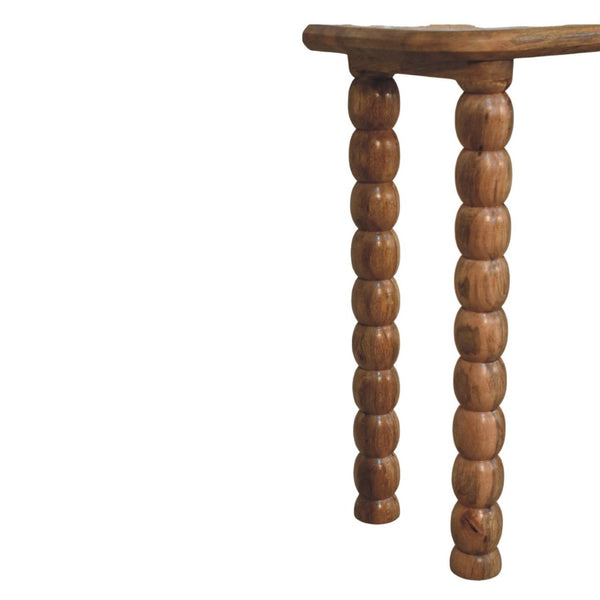 English Elm Spindle Rattan Inlay Mango Wood Console Table for Entryways and Narrow Spaces B182P510069
