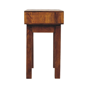 English Elm Tula Solid Mango Wood Writing Desk with Drawer Handcrafted for Home Office Use B182P510077