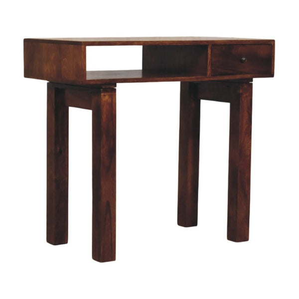 English Elm Tula Solid Mango Wood Writing Desk with Drawer Handcrafted for Home Office Use B182P510077
