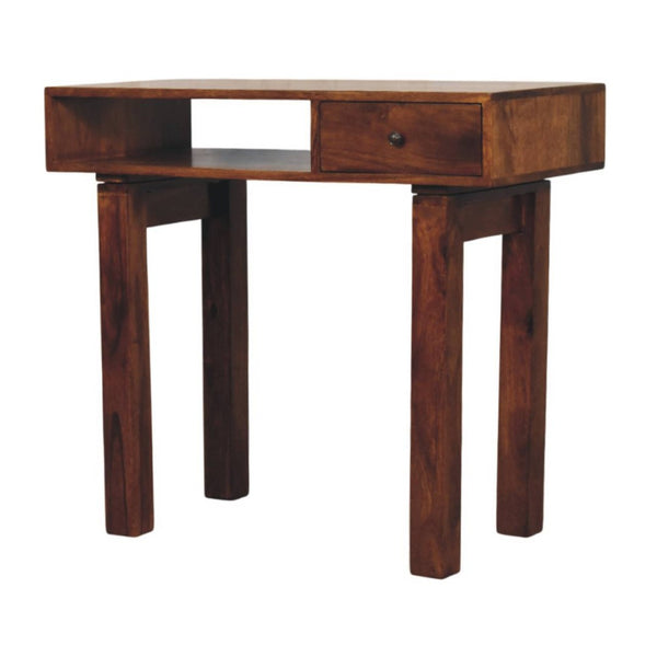 English Elm Tula Solid Mango Wood Writing Desk with Drawer Handcrafted for Home Office Use B182P510077