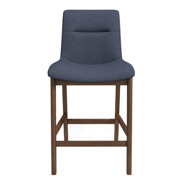 English Elm Jayden Mid-Century Faux Leather Counter Stools Set of 2 for Kitchen Island Bar B183P201823