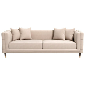 English Elm Edward Channel-tufted Velvet Sofa Mid-century Modern Comfort for Any Living Room B183P231289