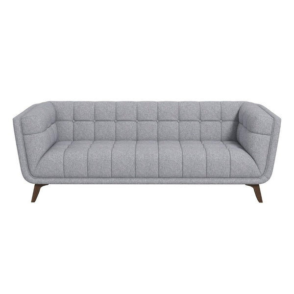 English Elm Addison Mid-century Modern Linen Blend Sofa with Tapered Legs for Living Room B183P231293