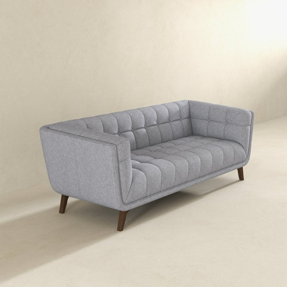 English Elm Addison Mid-century Modern Linen Blend Sofa with Tapered Legs for Living Room B183P231293