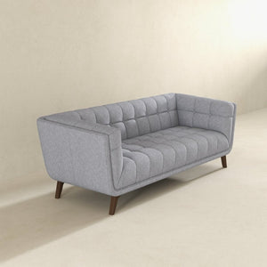 English Elm Addison Mid-century Modern Linen Blend Sofa with Tapered Legs for Living Room B183P231293