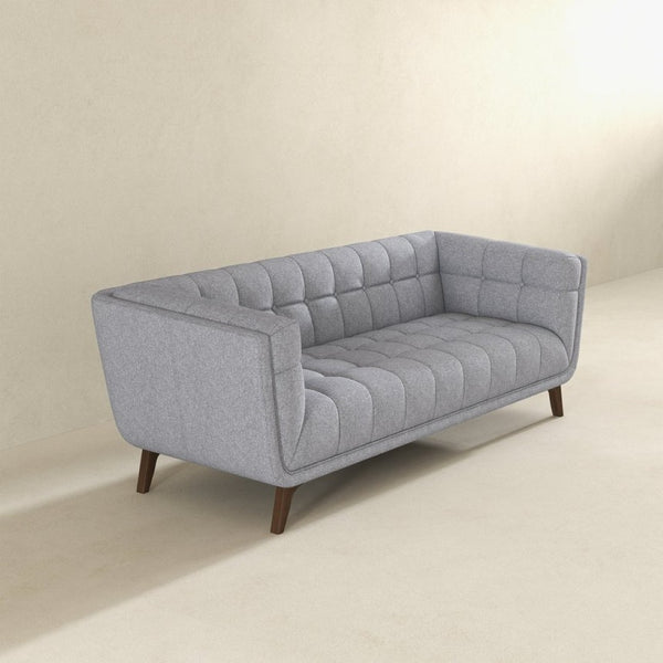 English Elm Addison Mid-century Modern Linen Blend Sofa with Tapered Legs for Living Room B183P231293