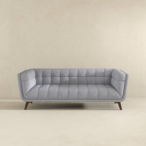 English Elm Addison Mid-century Modern Linen Blend Sofa with Tapered Legs for Living Room B183P231293