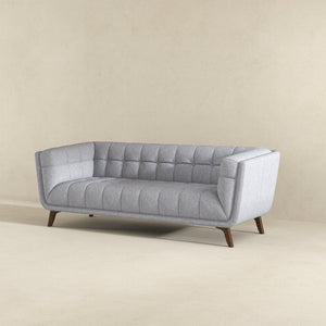 English Elm Addison Mid-century Modern Linen Blend Sofa with Tapered Legs for Living Room B183P231293