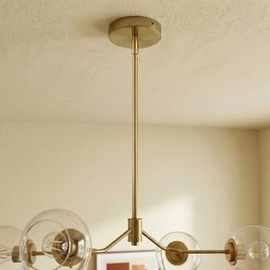 English Elm Jewel Four Light Modern Farmhouse Chandelier with Clear Glass for Dining and Kitchen B183P231789