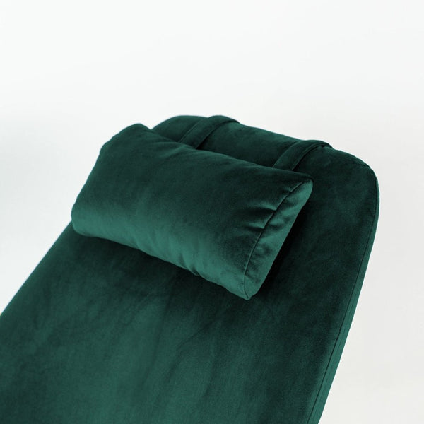 English Elm Chelsea Velvet Rocking Chair Nursery and Living Room Accent with High Density Foam Seat Green B183P231826