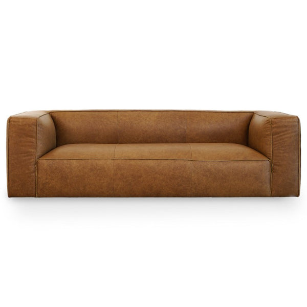 English Elm Colton Genuine Leather Sofa with High Density Foam for Living Room or Urban Loft B183P231837