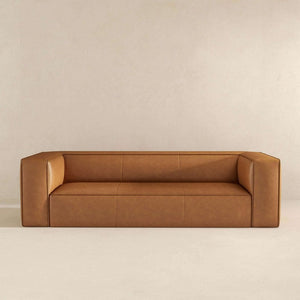 English Elm Colton Genuine Leather Sofa with High Density Foam for Living Room or Urban Loft B183P231837