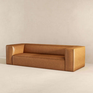 English Elm Colton Genuine Leather Sofa with High Density Foam for Living Room or Urban Loft B183P231837