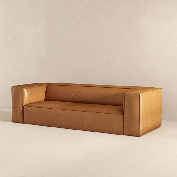English Elm Colton Genuine Leather Sofa with High Density Foam for Living Room or Urban Loft B183P231837