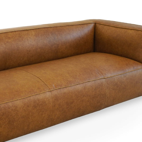 English Elm Colton Genuine Leather Sofa with High Density Foam for Living Room or Urban Loft B183P231837