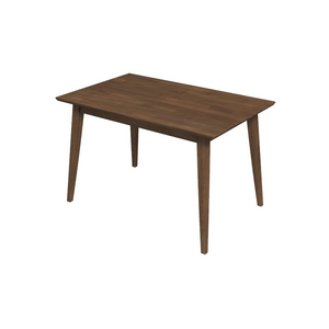 English Elm Levi Solid Wood Rectangular Dining Table Seats 4 with Beveled Edges for Modern Spaces B183P231875