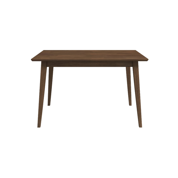 English Elm Levi Solid Wood Rectangular Dining Table Seats 4 with Beveled Edges for Modern Spaces B183P231875