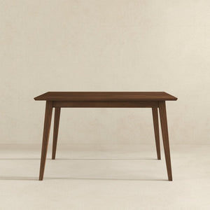 English Elm Levi Solid Wood Rectangular Dining Table Seats 4 with Beveled Edges for Modern Spaces B183P231875