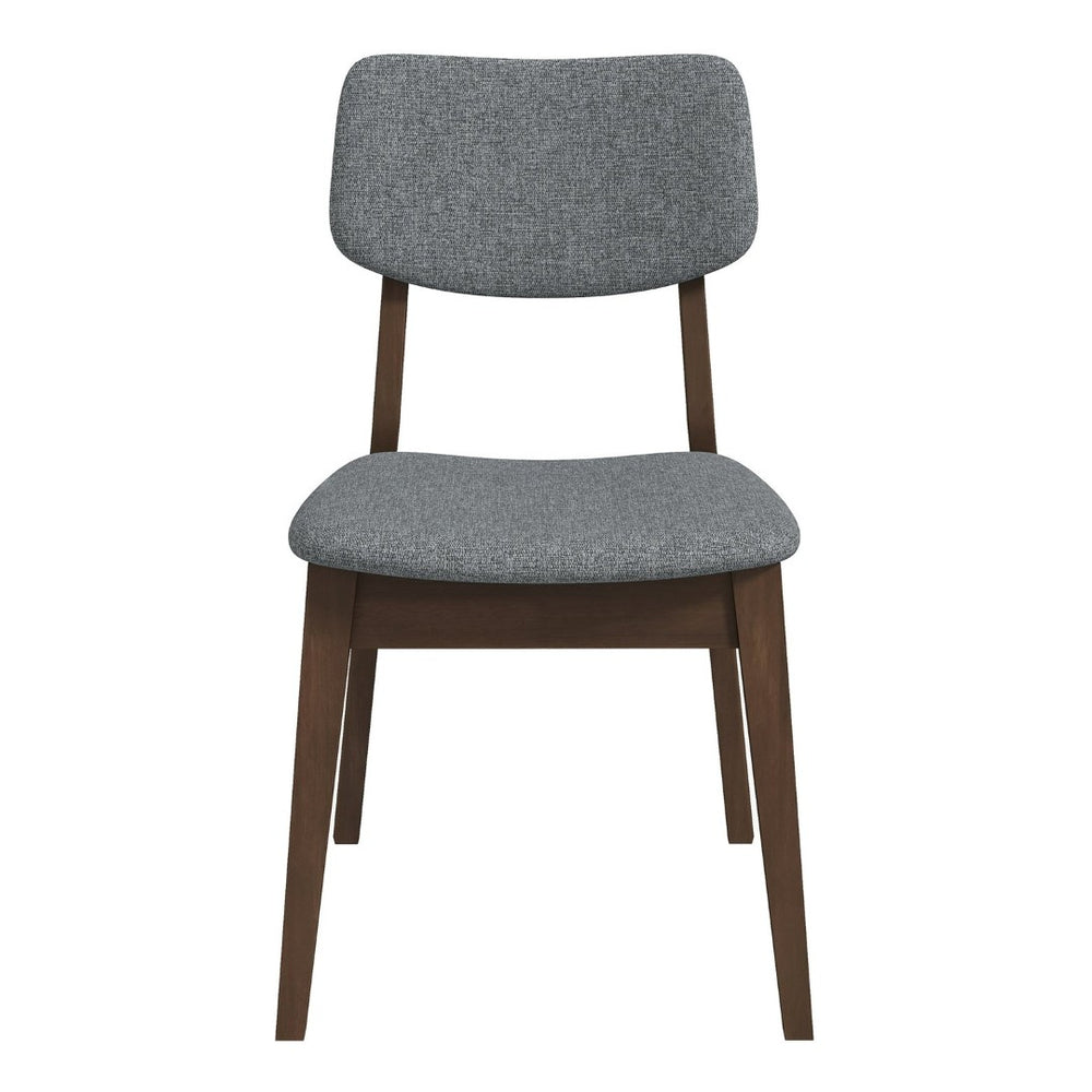English Elm Carlos Mid-century Velvet Dining Chairs Retro Splayed Legs Solid Wood Set of Two B183P231923