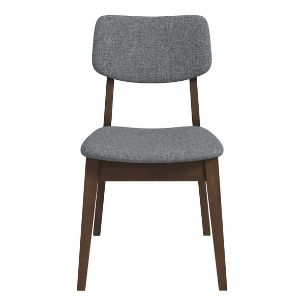 English Elm Carlos Mid-century Velvet Dining Chairs Retro Splayed Legs Solid Wood Set of Two B183P231923