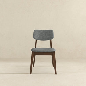 English Elm Carlos Mid-century Velvet Dining Chairs Retro Splayed Legs Solid Wood Set of Two B183P231923