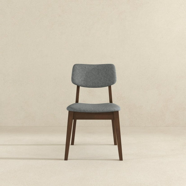 English Elm Carlos Mid-century Velvet Dining Chairs Retro Splayed Legs Solid Wood Set of Two B183P231923