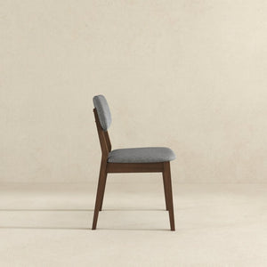 English Elm Carlos Mid-century Velvet Dining Chairs Retro Splayed Legs Solid Wood Set of Two B183P231923