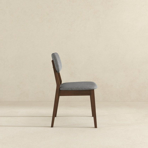 English Elm Carlos Mid-century Velvet Dining Chairs Retro Splayed Legs Solid Wood Set of Two B183P231923