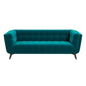 English Elm Addison Mid-Century Modern Velvet Sofa with High Density Foam for Living Rooms B183P232052
