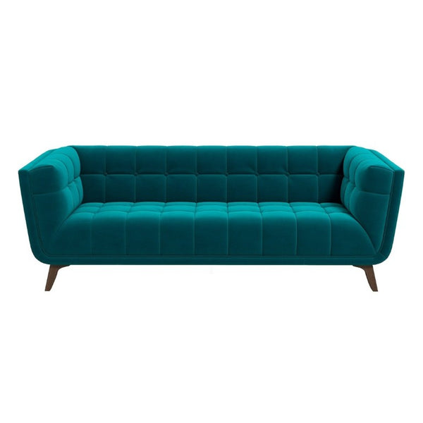 English Elm Addison Mid-Century Modern Velvet Sofa with High Density Foam for Living Rooms B183P232052