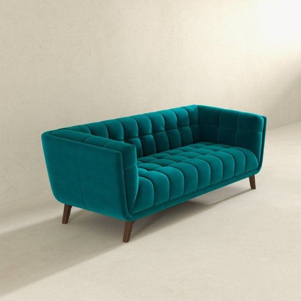 English Elm Addison Mid-Century Modern Velvet Sofa with High Density Foam for Living Rooms B183P232052