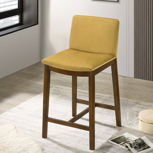 English Elm Shannon Velvet Counter Stool with Mid-century Tapered Legs for Kitchen Islands B183P232072