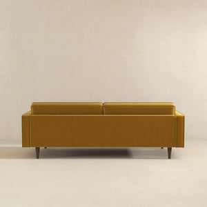 English Elm Casey Velvet Upholstered Sofa with Tapered Legs Mid Century Modern Living Room Seating B183P281233