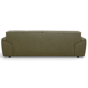 English Elm Laffey Top Grain Leather Sofa with Pillow Arms for Contemporary Living Rooms B183P582311